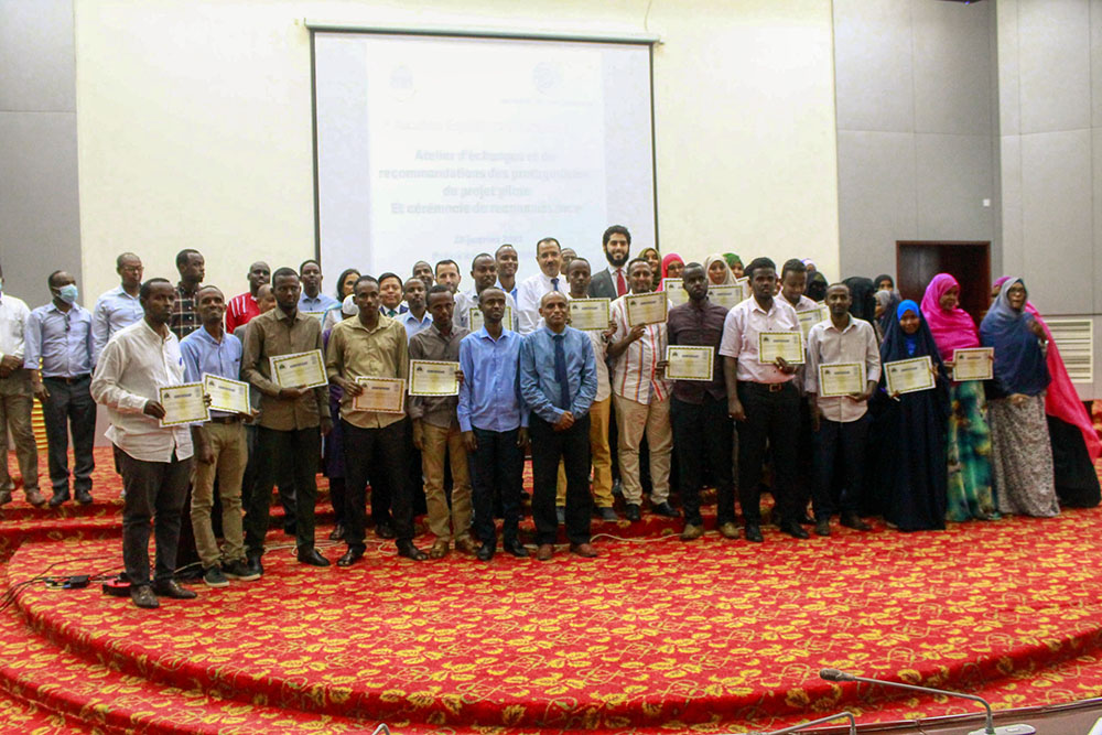 OEC Secretary General-elect, M. Manssour Bin Mussallam at the BIE pilot project workshop held in Djibouti