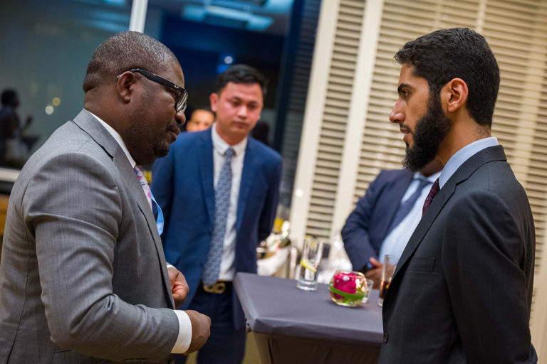 The Secretary-General of the Organisation of Educational Cooperation (OEC), H. E. Mr. Manssour Bin Mussallam visit in Geneva, Switzerland, reception at the Intercontinental Hotel